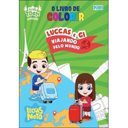 O Livro de Colorir Luccas e Gi Viajando Pelo Mundo